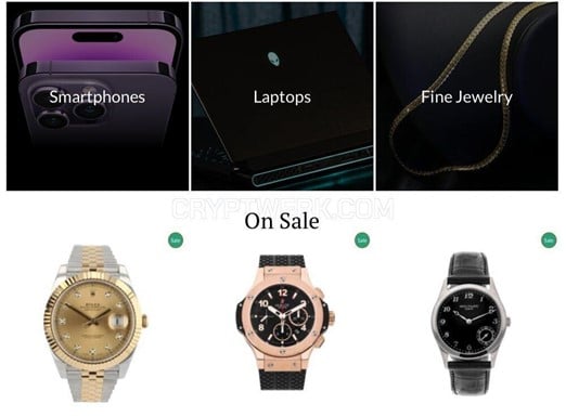 Shop with crypto at Crypto Luxury